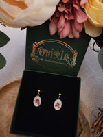 Boucles d'oreilles fraises des bois