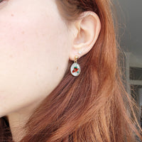 Boucles d'oreilles fraises des bois