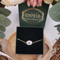 Bracelet papillon aux fleurs