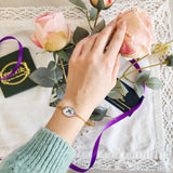 Bracelet papillon aux fleurs