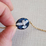 Bracelet Chouette Hedwig sur fond de nuit étoilée