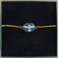 Bracelet Chouette Hedwig sur fond de nuit étoilée